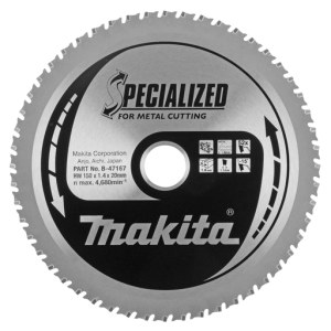 Pjovimo diskas metalui Makita; 150x1,7x20,0 mm; Z52; -15° 