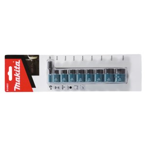 Sukimo antgalių komplektas Makita B-54651; 3/8''; 9 vnt.