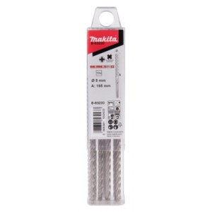 Grąžtas betonui Makita Nemesis B-63220; 5x100/165 mm; 10 vnt.