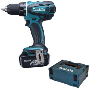 Suktuvas-gręžtuvas Makita BDF456RFJ; 18 V; 2x3,0 Ah akum.
