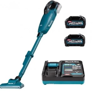 Akumuliatorinis dulkių siurblys Makita CL001GD202; 40 V; 2x2,0 Ah akum.