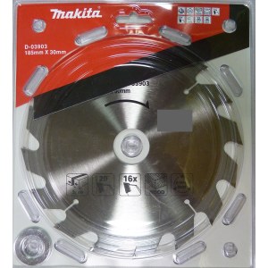 Pjovimo diskas medienai Makita; 185x2x30,0 mm; Z16; 20°  