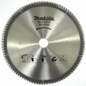 Pjovimo diskas aliuminiui Makita; 260x2x30,0 mm; Z100; 5°  