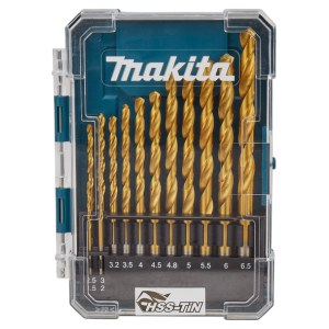 Grąžtų komplektas Makita D-72855; 1,5-6,5 mm; 13 vnt.