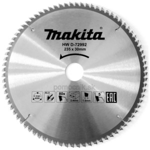 Pjovimo diskas Makita D-72992 TCT; 235x30 mm; T80; 5°