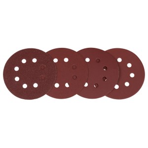 Šlif. popierius eksc. šlifuokliui Makita D-77229; 125 mm; P60/120/240/320; 20 vnt.