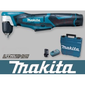Kampinis gręžtuvas Makita DA331DWE; 10,8 V; 2x1,3 Ah akum.