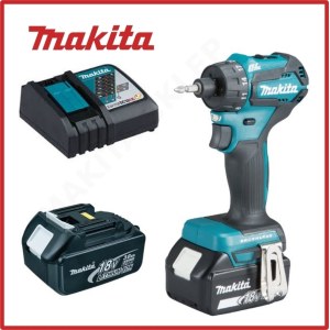 Suktuvas-gręžtuvas Makita DDF083RFE; 18 V; 2x3,0 Ah akum.