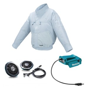 Vėdinamoji striukė Makita DFJ206Z2XL; 12/14,4/18 V; 2XL; (be akumuliatoriaus ir pakrovėjo)