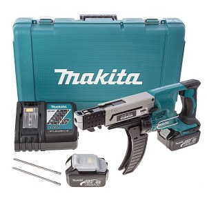 Suktuvas Makita DFR550RFE; 18 V; 2x3,0 Ah akum.