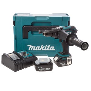 Smūginis suktuvas-gręžtuvas Makita DHP458RMJ; 18 V; 2x4,0 Ah akum.