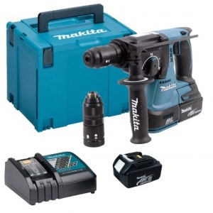 Akum. perforatorius Makita DHR243RTJ; 18 V; 2x5,0 Ah akum.