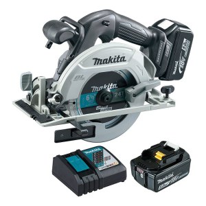 Akumuliatorinis diskinis pjūklas Makita DHS680RTJB; 18 V; 2x5,0 Ah akum.
