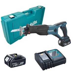 Akumuliatorinis tiesinis pjūklas Makita DJR181RTE; 18 V; 2x5,0 Ah akum.