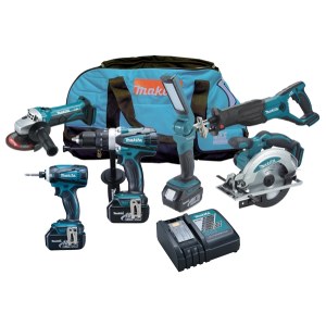 Įrankių rinkinys Makita DK18013 (BJR181 + BHP458 + BTD146 + BSS610 + BGA452); 18 V; 3x3,0 Ah akum.