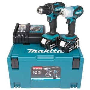 Įrankių rinkinys Makita DLX2132MJ (DDF482 + DTW251); 18 V; 2x4,0 Ah akum.