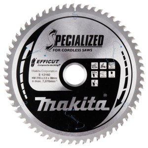 Pjovimo diskas Makita E-12192 TCT; 216x2x30 mm; T60; 15°