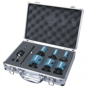 Gręžimo karūnų rinkinys Makita E-12304; 19-57 mm; 8 vnt.