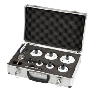 Gręžimo karūnų rinkinys Makita E-15805; 32-83 mm; 7 vnt.