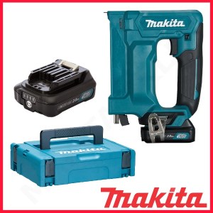 Kabių pistoletas Makita ST113DWAJ; 10,8 V; 2x2,0 Ah akum.