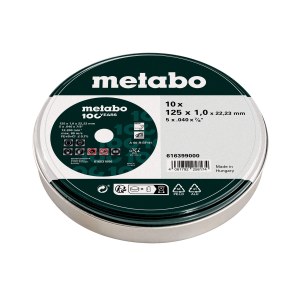 Universalus pjovimo diskas Metabo 616399000; 125 x 1 x 22,23 mm; 10 vnt.