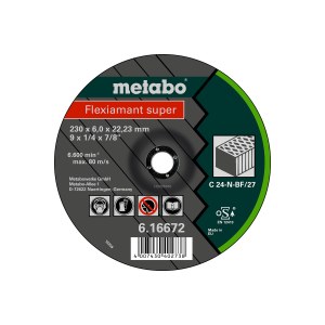 Šlifavimo diskas Metabo FLEXIAMANT SUPER C 24-N; 180x6 mm