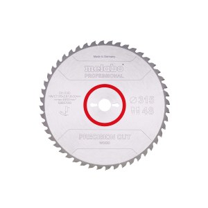 Pjovimo diskas medienai Metabo 628057000; 315x2,8x30 mm; Z48; 0°