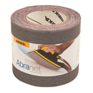 Šlifavimo tinklelio rulonas Mirka Abranet 545BY001183R; 115mmx10m; P180