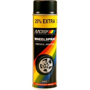 Dažai Motip WHEEL SPRAY; 500 ml; juodi