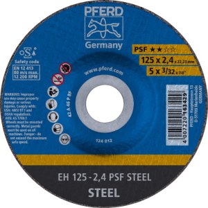 Abrazyvinis pjovimo diskas Pferd PSF Steel EH; 125x2,4 mm 