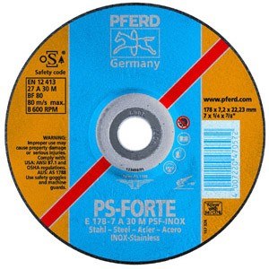 Šlifavimo diskas PFERD Psf Inox; 230x7 mm 