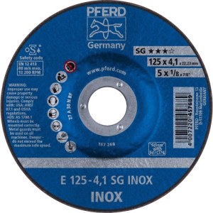 Šlifavimo diskas Pferd SG-Inox; 125 mm; A30 