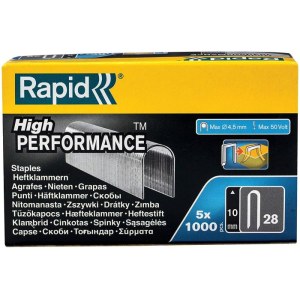 Kabės Rapid; 10 mm; 5000 vnt.; tipas 28