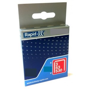 Kabės Rapid; 11,4x6 mm; 1200 vnt.; tipas 53