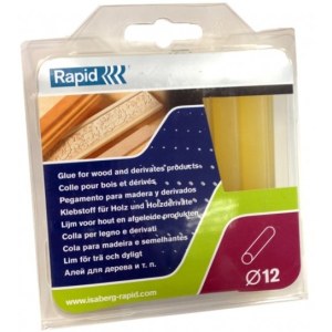 Klijų strypeliai Rapid; 12x94 mm; 0,125 kg; geltonos spalvos
