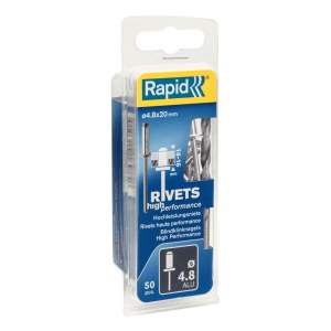 Kniedės Rapid Inox; Ø4,8 mm; 20 mm; 50 vnt.
