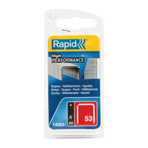 Kabės Rapid Workline; 4 mm; 1600 vnt.; tipas 53; galvanizuotos
