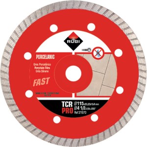 Deimantinis pjovimo diskas Rubi TCR 115 Pro; 115 mm