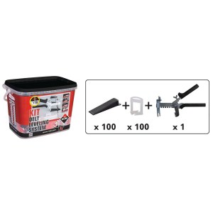 Plytelių nyveliavimo komplektas Rubi Delta Leveling System, 1,5 mm 
