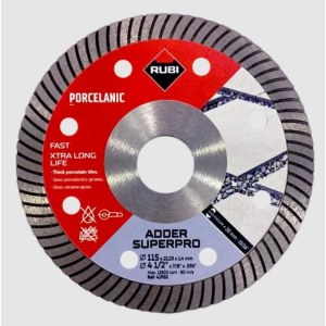 Deimantinis pjovimo diskas Rubi ADDER 115 EXT SUPERPRO; 115 mm