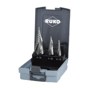 Pakopinis grąžtas RUKO 101026RO; 4-12/4-20/4-30 mm; 3 vnt.