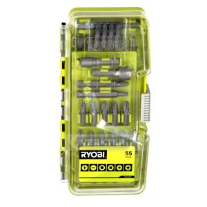 Sukimo antgalių komplektas Ryobi RAK55DK; 55 vnt.