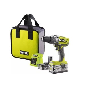 Smūginis gręžtuvas Ryobi R18PD3-242S; 18 V; 1x4,0 Ah, 1x2,0 Ah akum.