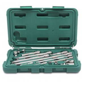 Prailginimų, šarnyrų ir adapterių rinkinys Sata ST09545G; 16 vnt.