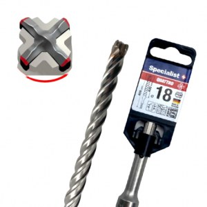Grąžtas betonui Specialist 1N1852361800; 18x400x450 mm; SDS-plus