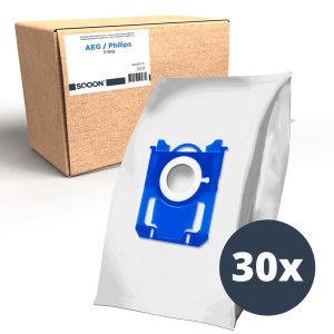 Medžiaginis dulkių maišelis SQOON 42078-T3; Philips S-Bag 3-D; 30 vnt.
