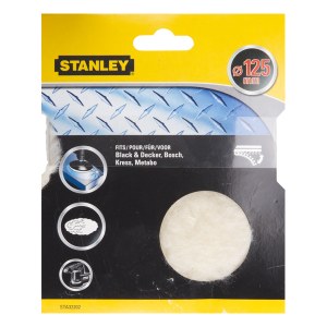 Avies vilnos diskas poliravimui Stanley STA32202-XJ; 125 mm