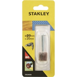 Žiedlapinis šlifavimo diskas Stanley 20 mm; P80; 1 vnt.