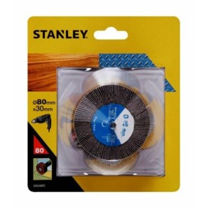 Žiedlapinis šlifavimo diskas Stanley 80 mm; P80; 1 vnt.