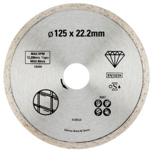 Deimantinis pjovimo diskas Stanley STA38007-XJ; 125 mm